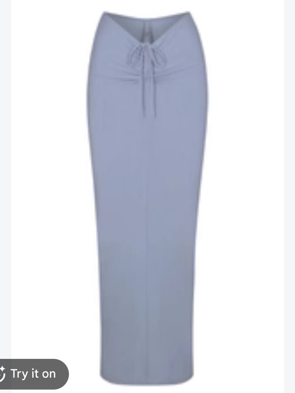 SKIMS Soft Lounge Ruched Long Skirt blue medium